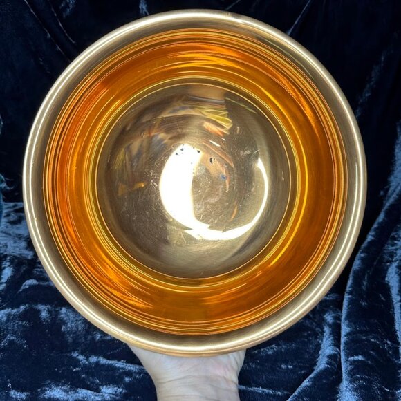 Vintage MCM Large Copper Bowl with Foot by Coppercraft Guild, Taunton Mass - Picture 9 of 10